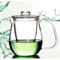 Purely Handwork 600ml Flower& Coffee Glass Tea Pot, Heat Resistant Glass Tea Pots with Filter